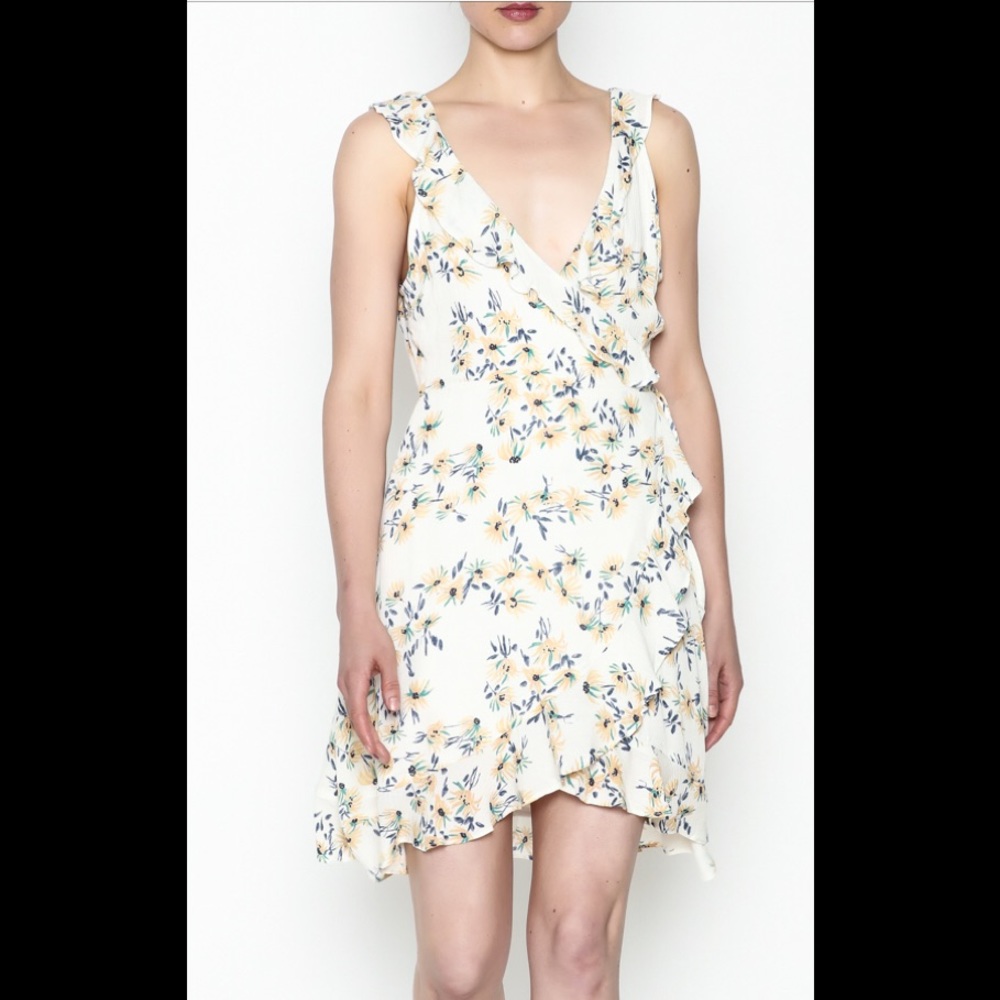 Floral wrap dress
